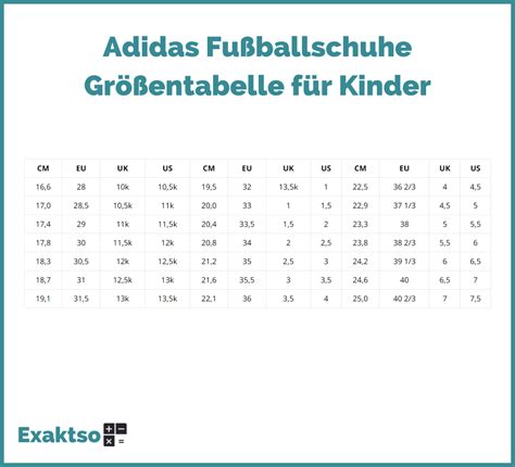 adidas kinder fußballschuhe größentabelle|adidas größentabelle schuhe.